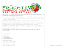 Tablet Screenshot of fruechtewelt.eu